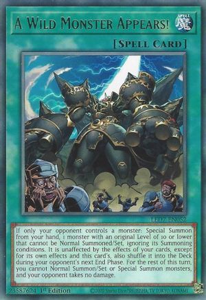 A Wild Monster Appears! (LED7-EN052) - Rare - Legendary Duelists: Rage of Ra