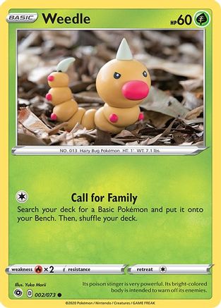 Weedle 2/73  - Common - Champion's Path