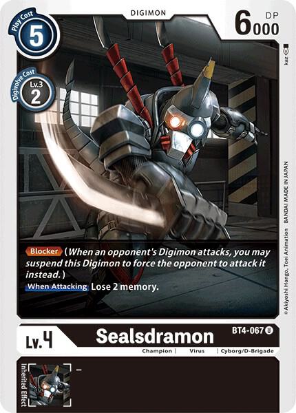 Sealsdramon BT4-067 U (Great Legend) 