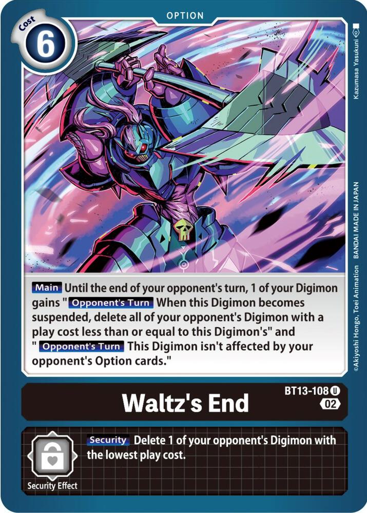 Waltzs End BT13-108 U (Versus Royal Knights) 