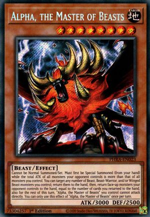 Alpha, the Master of Beasts (PHRA-EN023) - Secret Rare - Phantom Rage