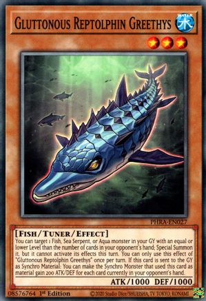 Gluttonous Reptolphin Greethys (PHRA-EN027) - Common - Phantom Rage