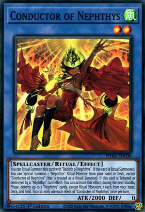 Conductor of Nephthys (PHRA-EN030) - Super Rare - 1st Edition - Phantom Rage