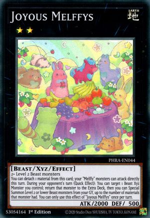 Joyous Melffys (PHRA-EN044) - Super Rare - 1st Edition - Phantom Rage