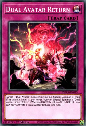 Dual Avatar Return (PHRA-EN073) - Common - Phantom Rage