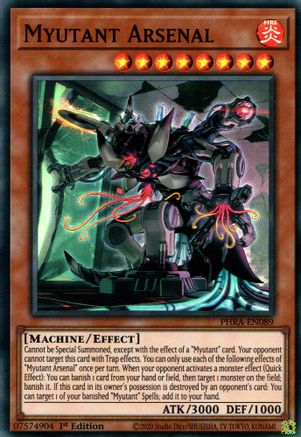 Myutant Arsenal (PHRA-EN089) - Super Rare - 1st Edition - Phantom Rage