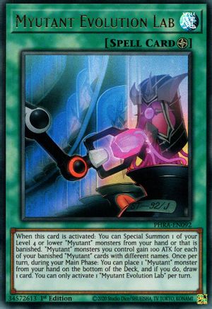 Myutant Evolution Lab (PHRA-EN092) - Ultra Rare - 1st Edition - Phantom Rage