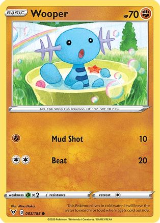 Wooper 83/185  - Common - SWSH04: Vivid Voltage