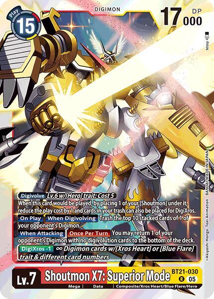 Shoutmon X7 Superior Mode BT21-030 R (World Convergence)  - Foil