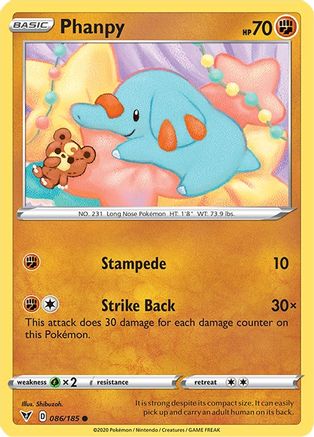 Phanpy 86/185  - Common - SWSH04: Vivid Voltage