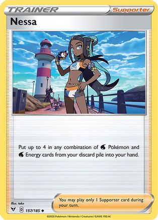 Nessa 157/185  - Uncommon - SWSH04: Vivid Voltage