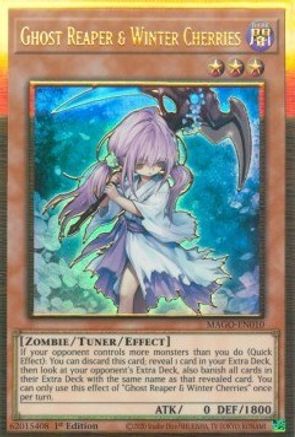 Ghost Reaper & Winter Cherries (MAGO-EN010) - Premium Gold Rare - Maximum Gold
