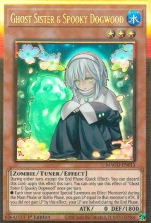 Ghost Sister & Spooky Dogwood (MAGO-EN013) - Premium Gold Rare - Maximum Gold