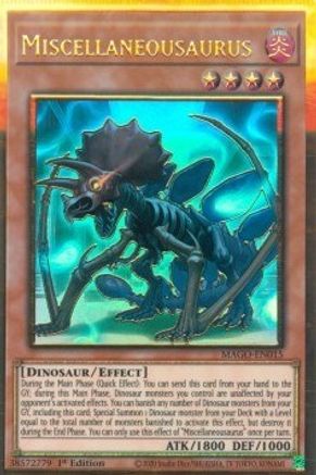 Miscellaneousaurus (MAGO-EN015) - Premium Gold Rare - Maximum Gold