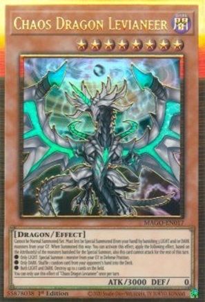 Chaos Dragon Levianeer (MAGO-EN017) - Premium Gold Rare - Maximum Gold