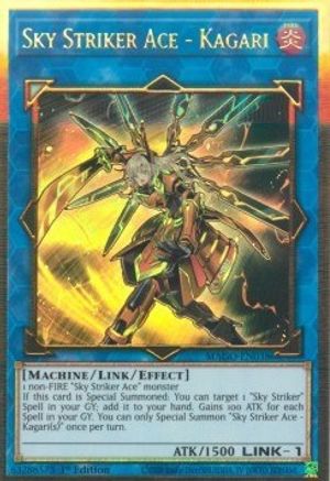Sky Striker Ace - Kagari (MAGO-EN038) - Premium Gold Rare - 1st Edition - Maximum Gold