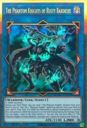 The Phantom Knights of Rusty Bardiche (MAGO-EN040) - Premium Gold Rare - 1st Edition - Maximum Gold
