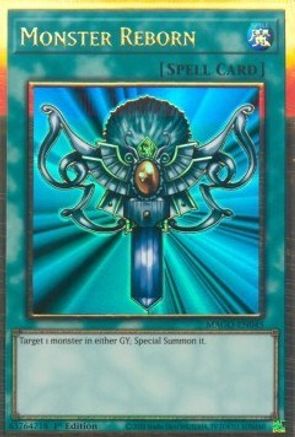 Monster Reborn (MAGO-EN045) - Premium Gold Rare - Maximum Gold