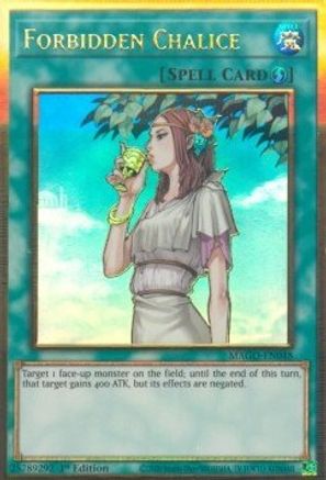 Forbidden Chalice (MAGO-EN048) - Premium Gold Rare - 1st Edition - Maximum Gold