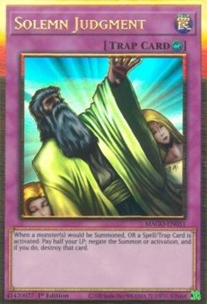 Solemn Judgment (MAGO-EN051) - Premium Gold Rare - Maximum Gold