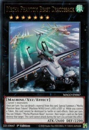 Mecha Phantom Beast Dracossack (MAGO-EN067) - Rare - 1st Edition - Maximum Gold