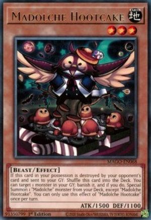 Madolche Hootcake (MAGO-EN068) - Rare - 1st Edition - Maximum Gold