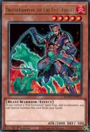 Brotherhood of the Fire Fist - Coyote (MAGO-EN072) - Rare - Maximum Gold