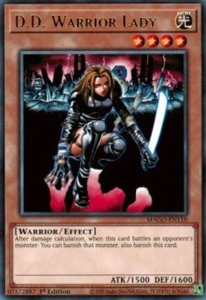 D.D. Warrior Lady (MAGO-EN110) - Rare - 1st Edition - Maximum Gold