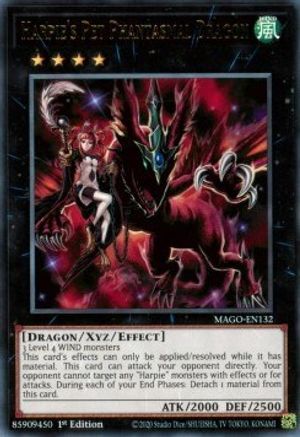 Harpie's Pet Phantasmal Dragon (MAGO-EN132) - Rare - Maximum Gold