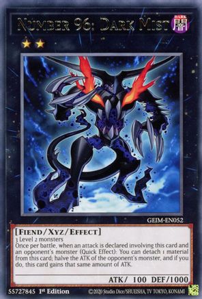 Number 96: Dark Mist (GEIM-EN052) - Rare - 1st Edition - Genesis Impact