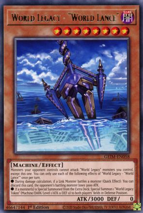 World Legacy - "World Lance" (GEIM-EN058) - Rare - 1st Edition - Genesis Impact