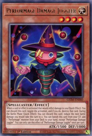 Performage Damage Juggler (GEIM-EN060) - Rare - 1st Edition - Genesis Impact
