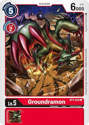 Groundramon (BT1-020)  Uncommon - Release Special Booster 1.0