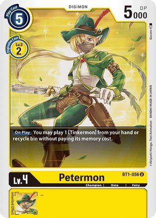 Petermon (BT1-056)  Uncommon - Release Special Booster 1.0