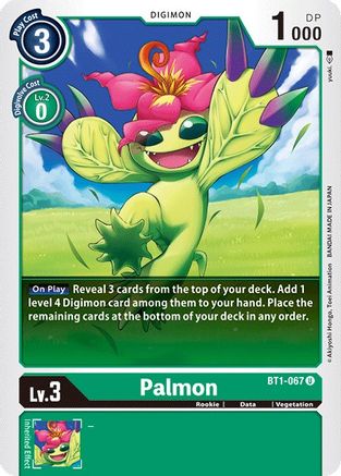 Palmon (BT1-067)  Uncommon - Release Special Booster 1.0