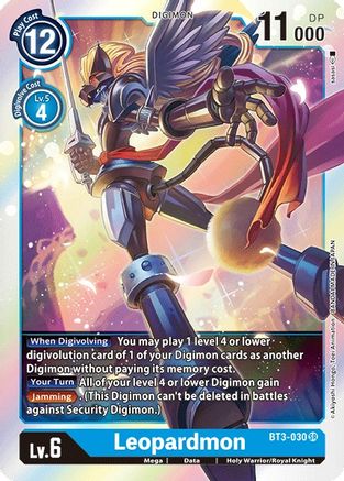 Leopardmon (BT3-030) Foil Super Rare - Release Special Booster 1.0