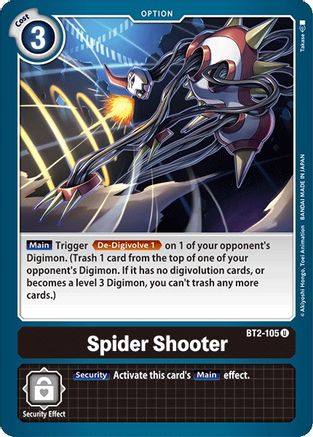 Spider Shooter (BT2-105)  Uncommon - Release Special Booster 1.0