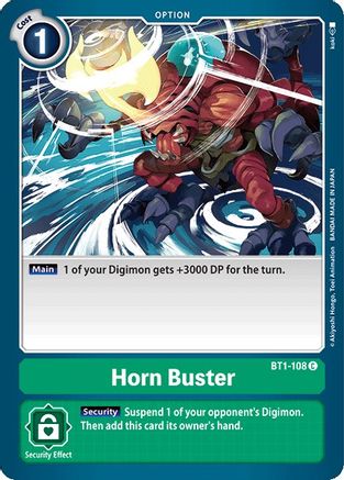 Horn Buster (BT1-108)  Common - Release Special Booster 1.0