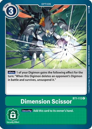 Dimension Scissor (BT1-112)  Common - Release Special Booster 1.0