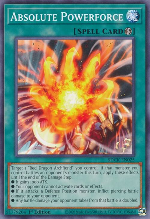 Absolute Powerforce SDCK-EN025 (Structure Deck: The Crimson King)  - 1st Edition