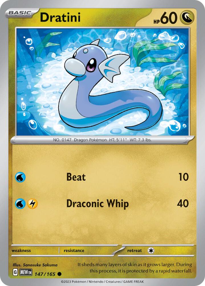 Dratini 147/165 (SV: Scarlet & Violet 151) 