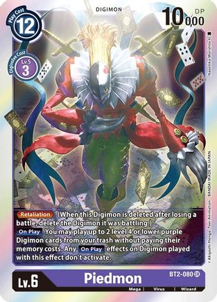 Piedmon (BT2-080) Foil Super Rare - Release Special Booster 1.0