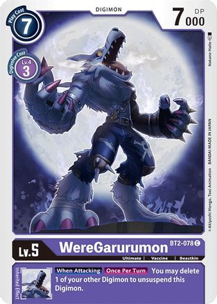 WereGarurumon - BT2-078 (BT2-078)  Common - Release Special Booster 1.0