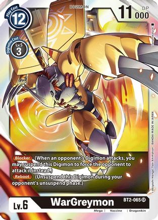 WarGreymon - BT2-065 (BT2-065) Foil Super Rare - Release Special Booster 1.0