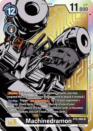 Machinedramon - BT2-066 (Dash Pack Ver. 1.0) (BT2-066) Foil Promo - Release Special Booster 1.0