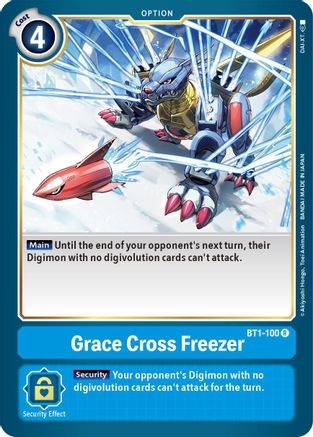 Grace Cross Freezer (BT1-100)  Rare - Release Special Booster 1.5
