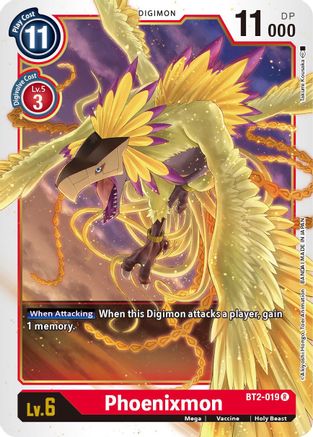 Phoenixmon (BT2-019)  Rare - Release Special Booster 1.5