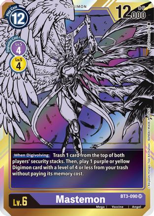 Mastemon (Alternate Art) (BT3-090) Foil Super Rare - Release Special Booster 1.5