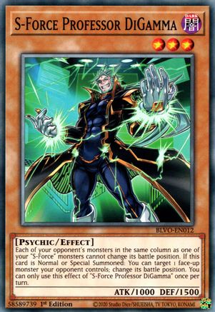 S-Force Professor DiGamma (BLVO-EN012) - Common - 1st Edition - Blazing Vortex