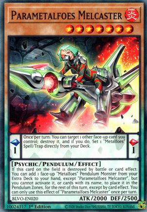 Parametalfoes Melcaster (BLVO-EN020) - Common - 1st Edition - Blazing Vortex